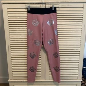 Ultracor pink rose leggings sz s